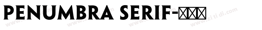 Penumbra Serif字体转换